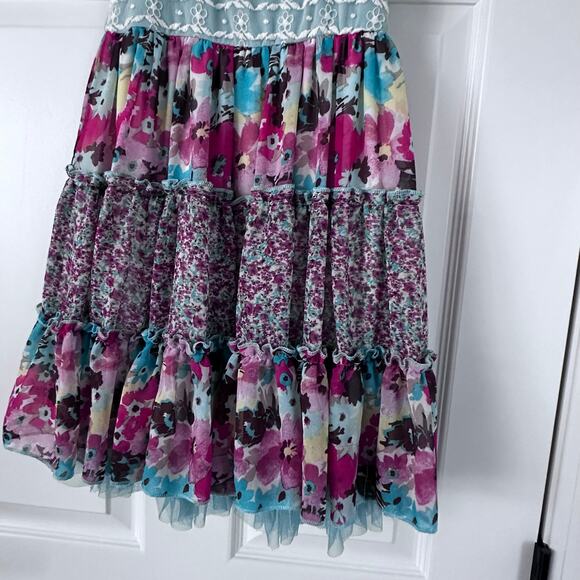 Lilt Size 8 Party Dress Sleeveless Lace Overlay - Picture 3 of 5